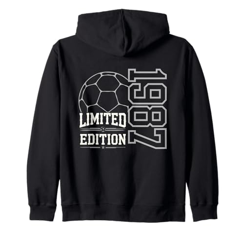 Geboren 1987 Damen Herren Geburtstag Jahrgang 1987 Fussball Kapuzenjacke Geboren 1987 Damen Herren Geburtstag Jahrgang 1987 Fussball Kapuzenjacke von Geburtstagsgeschenk Mann Frau geboren in 1987