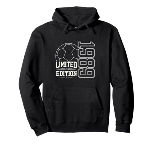 Geboren 1989 Damen Herren Geburtstag Jahrgang 1989 Fussball Pullover Hoodie von Geburtstagsgeschenk Mann Frau geboren in 1989