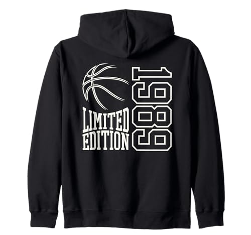 Geboren 1989 Herren Geburtstag Jahrgang 1989 Basketball Kapuzenjacke von Geburtstagsgeschenk Mann Frau geboren in 1989