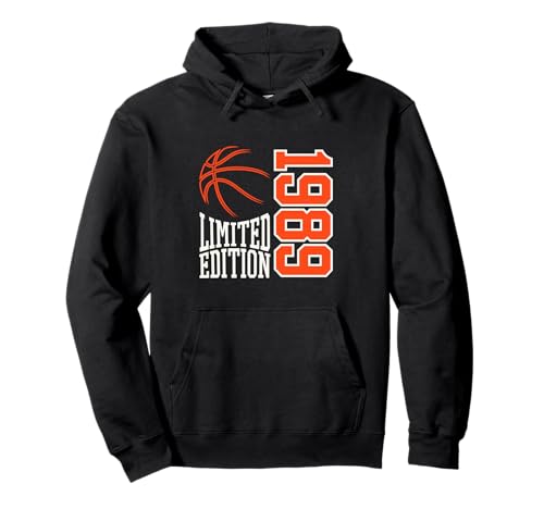 Geboren 1989 Herren Geburtstag Jahrgang 1989 Basketball Pullover Hoodie von Geburtstagsgeschenk Mann Frau geboren in 1989