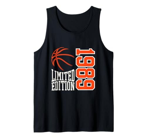 Geboren 1989 Herren Geburtstag Jahrgang 1989 Basketball Tank Top Geboren 1989 Herren Geburtstag Jahrgang 1989 Basketball Tank Top von Geburtstagsgeschenk Mann Frau geboren in 1989