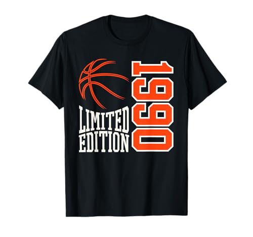 Geboren 1990 Herren Geburtstag Jahrgang 1990 Basketball T-Shirt Geboren 1990 Herren Geburtstag Jahrgang 1990 Basketball T-Shirt von Geburtstagsgeschenk Mann Frau geboren in 1990
