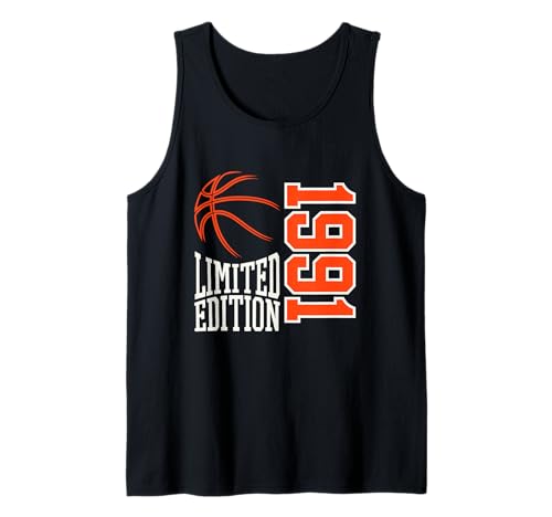 Geboren 1991 Herren Geburtstag Jahrgang 1991 Basketball Tank Top von Geburtstagsgeschenk Mann Frau geboren in 1991