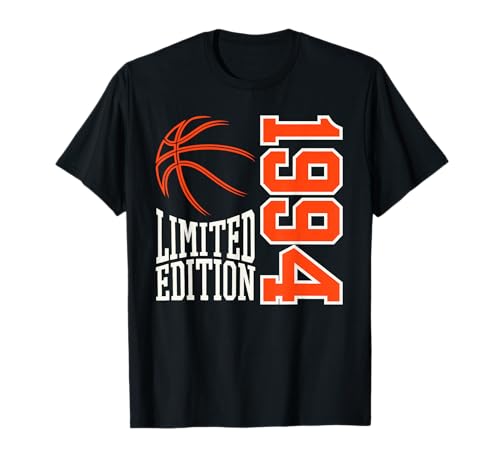 Geboren 1994 Herren Geburtstag Jahrgang 1994 Basketball T-Shirt von Geburtstagsgeschenk Mann Frau geboren in 1994