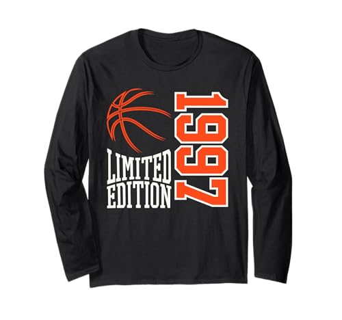 Geboren 1997 Herren Geburtstag Jahrgang 1997 Basketball Langarmshirt von Geburtstagsgeschenk Mann Frau geboren in 1997