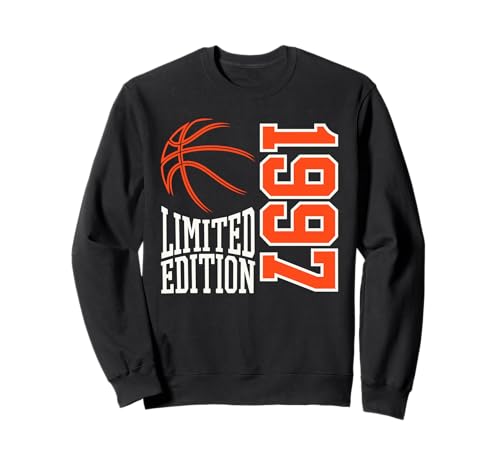 Geboren 1997 Herren Geburtstag Jahrgang 1997 Basketball Sweatshirt von Geburtstagsgeschenk Mann Frau geboren in 1997