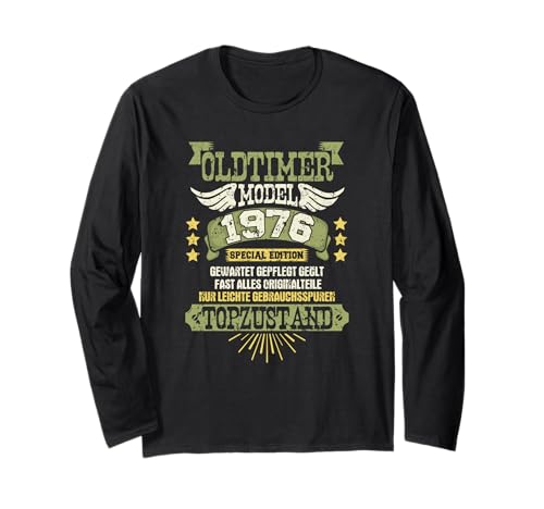 Oldtimer Model Jahrgang 1976 Männer Frauen Geburtstag Langarmshirt Oldtimer Model Jahrgang 1976 Männer Frauen Geburtstag Langarmshirt von Geburtstagsgeschenk Oldtimer Model Special edition