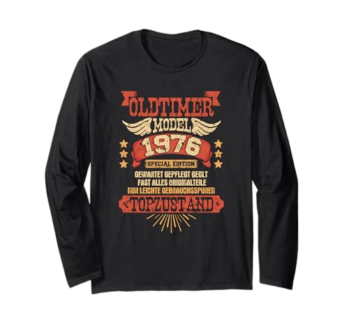 Oldtimer Model Jahrgang 1976 Männer Frauen Geburtstag Langarmshirt Oldtimer Model Jahrgang 1976 Männer Frauen Geburtstag Langarmshirt von Geburtstagsgeschenk Oldtimer Model Special edition