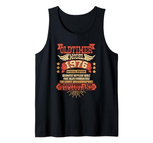 Oldtimer Model Jahrgang 1976 Männer Frauen Geburtstag Tank Top Oldtimer Model Jahrgang 1976 Männer Frauen Geburtstag Tank Top von Geburtstagsgeschenk Oldtimer Model Special edition