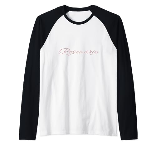 Rosemarie Mädchen Name Vorname Frau Pink Geschenk Mode Print Raglan von Geburtstagsgeschenk Partner Liebe Bruder Schwester