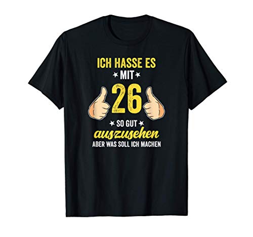 26 Geburtstag Geschenke Für Männer Frauen Geburtstagsdeko T-Shirt von Geburtstagsgeschenk Und Geschenkideen Deko Shop