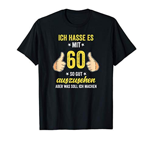 60 Geburtstag Geschenke Für Männer Frauen Geburtstagsdeko T-Shirt von Geburtstagsgeschenk Und Geschenkideen Deko Shop
