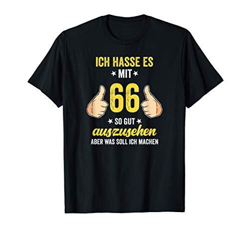 66 Geburtstag Geschenke Für Männer Frauen Geburtstagsdeko T-Shirt von Geburtstagsgeschenk Und Geschenkideen Deko Shop