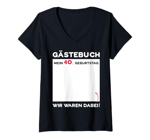 Damen Geschenk für 40. Geburtstag Mann/Frau Geburtstag 1985 T-Shirt mit V-Ausschnitt Damen Geschenk für 40. Geburtstag Mann/Frau Geburtstag 1985 T-Shirt mit V-Ausschnitt von Geburtstagsgeschenk für 40. Geburtstag 1985