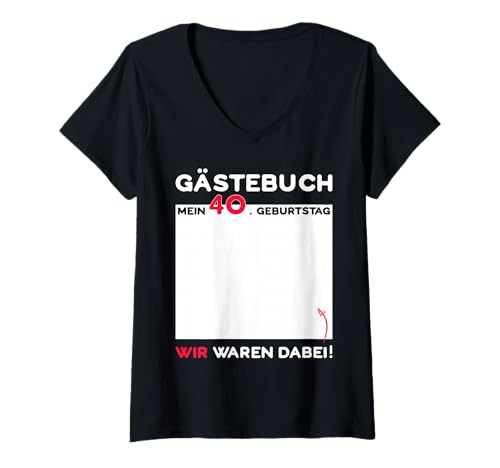 Damen Geschenk für 40. Geburtstag Mann/Frau Geburtstag 1985 T-Shirt mit V-Ausschnitt Damen Geschenk für 40. Geburtstag Mann/Frau Geburtstag 1985 T-Shirt mit V-Ausschnitt von Geburtstagsgeschenk für 40. Geburtstag 1985