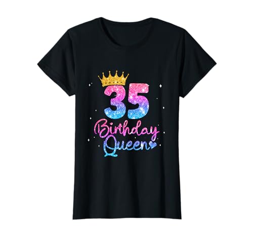 35 Geburtstag Frauen - Birthday Queen 35 T-Shirt 35 Geburtstag Frauen - Birthday Queen 35 T-Shirt von Geburtstagsgeschenk für Frauen