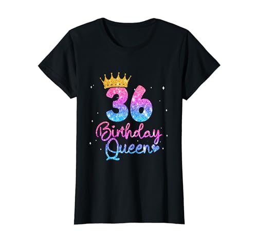 36 Geburtstag Frauen - Birthday Queen 36 T-Shirt 36 Geburtstag Frauen - Birthday Queen 36 T-Shirt von Geburtstagsgeschenk für Frauen