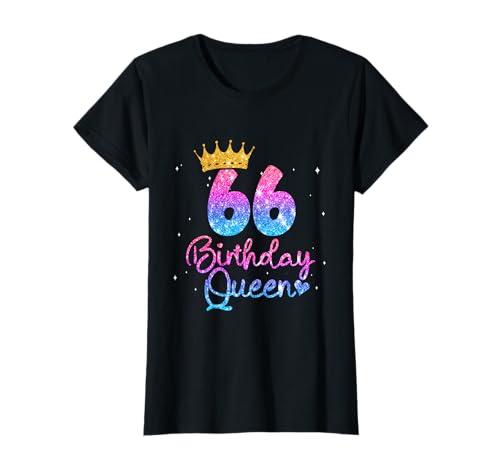 66 Geburtstag Frauen - Birthday Queen 66 T-Shirt 66 Geburtstag Frauen - Birthday Queen 66 T-Shirt von Geburtstagsgeschenk für Frauen