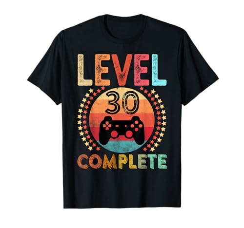 30. Geburtstag Geschenk für 30 Jahre Level 30 Männer 1991 T-Shirt von Geburtstagsgeschenk geboren 1991