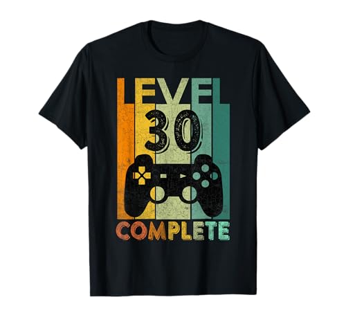 30. Geburtstag Geschenk für 30 Jahre Level 30 Männer 1991 T-Shirt von Geburtstagsgeschenk geboren 1991