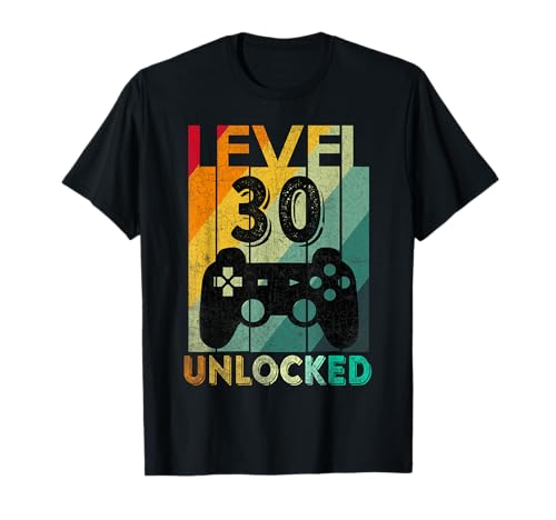 30. Geburtstag Geschenk für 30 Jahre Level 30 Männer 1991 T-Shirt von Geburtstagsgeschenk geboren 1991