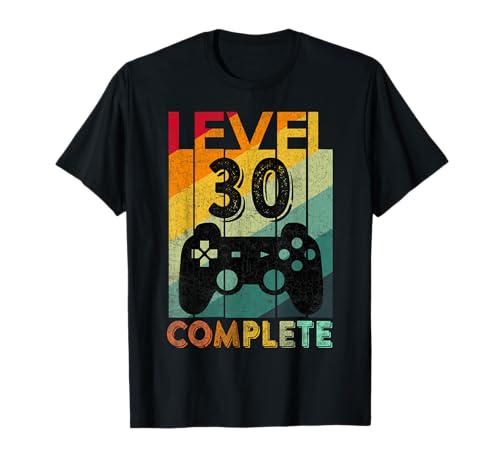30. Geburtstag Geschenk für 30 Jahre Level 30 Männer 1991 T-Shirt von Geburtstagsgeschenk geboren 1991