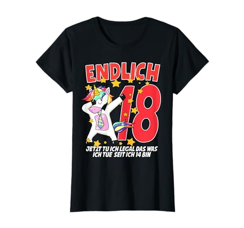 18. Geburtstag Einhorn Mädchen 18 Jahre Frauen Geschenk Fun T-Shirt 18. Geburtstag Einhorn Mädchen 18 Jahre Frauen Geschenk Fun T-Shirt von Geburtstagsgeschenk lustige Sprüche 18 Birthday