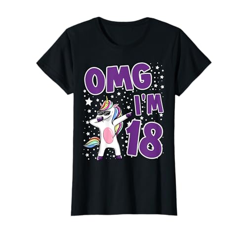 18. Geburtstag Einhorn Mädchen 18 Jahre Frauen Geschenk Fun T-Shirt 18. Geburtstag Einhorn Mädchen 18 Jahre Frauen Geschenk Fun T-Shirt von Geburtstagsgeschenk lustige Sprüche 18 Birthday