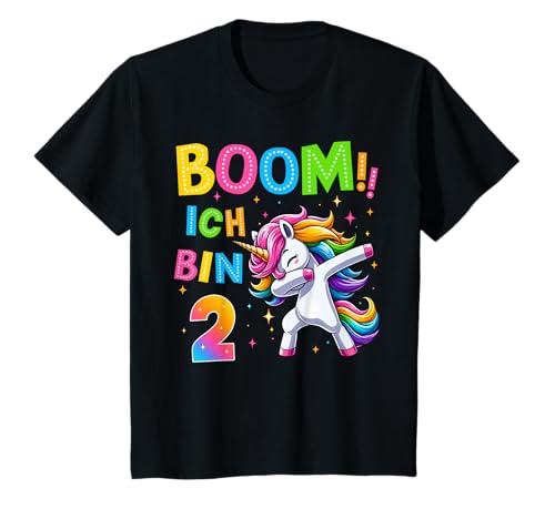 Kinder 2 Geburtstag Mädchen 2 Jahre Tanzendes Lustiges Einhorn T-Shirt Kinder 2 Geburtstag Mädchen 2 Jahre Tanzendes Lustiges Einhorn T-Shirt von Geburtstagsgeschenk