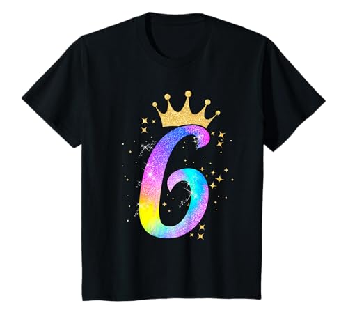 Kinder 6. Geburtstag Geschenkidee Für 6 Jahre Alt Zum Geburtstag T-Shirt Kinder 6. Geburtstag Geschenkidee Für 6 Jahre Alt Zum Geburtstag T-Shirt von Geburtstagsgeschenke Für Mädchen & Frauen Bunt