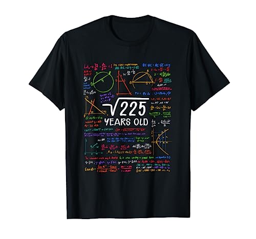 15. Geburtstag Geschenk Mädchen Junge Wurzel 225 = 15 Jahre T-Shirt 15. Geburtstag Geschenk Mädchen Junge Wurzel 225 = 15 Jahre T-Shirt von Geburtstagsgeschenke für 15 Jahre Mann Frau