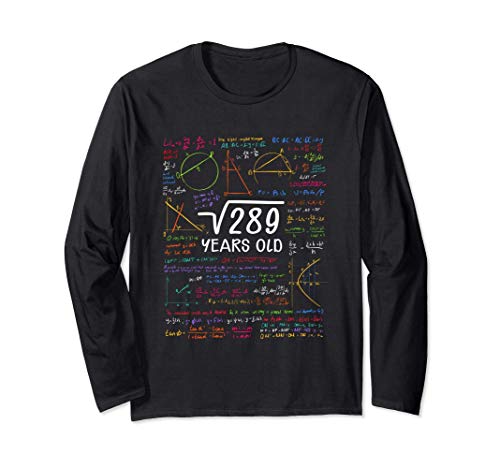 17. Geburtstag Geschenk Mädchen Junge Wurzel 289 = 17 Jahre Langarmshirt 17. Geburtstag Geschenk Mädchen Junge Wurzel 289 = 17 Jahre Langarmshirt von Geburtstagsgeschenke für 17 Jahre Mann Frau
