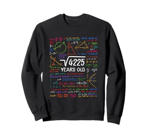 65. Geburtstag Geschenk Mädchen Junge Wurzel 4225 = 65 Jahre Sweatshirt von Geburtstagsgeschenke für 65 Jahre Mann Frau