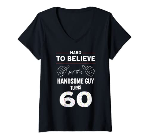 Damen Lustiges Geschenk zum 60.Geburtstag - 60.Geburtstag T-Shirt mit V-Ausschnitt Damen Lustiges Geschenk zum 60.Geburtstag - 60.Geburtstag T-Shirt mit V-Ausschnitt von Geburtstagsgeschenke für Herren zum 60.Geburtstag