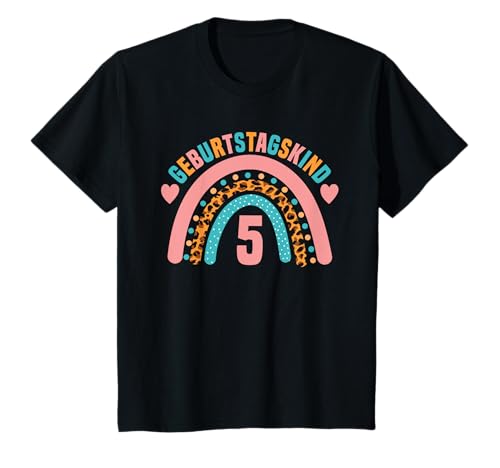 5. Geburtstag regenbogen junge Mädchen 5 Jahre T-Shirt 5. Geburtstag regenbogen junge Mädchen 5 Jahre T-Shirt von Geburtstagsgeschenke für Kinder Geburtstag Outfit