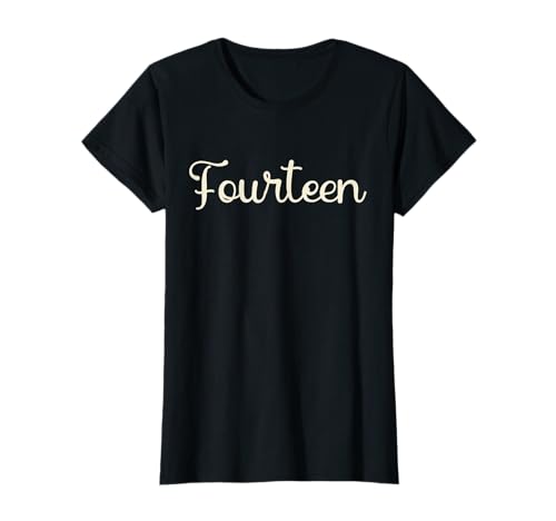 Fourteen 14. Geburtstag Mädchen Teenager 14 Jahre Geschenk T-Shirt von Geburtstagsgeschenke für Mädchen Geschenkidee 2007