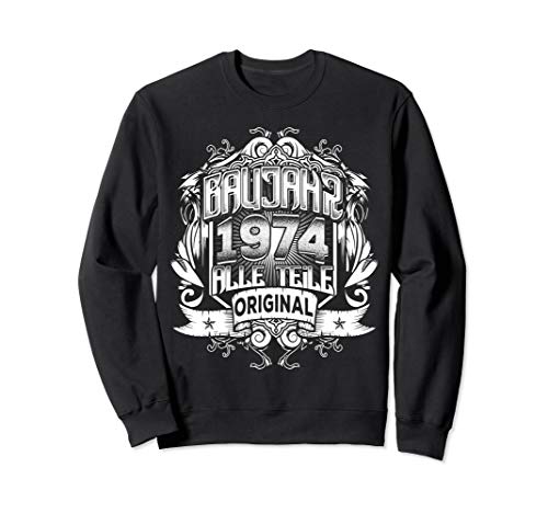 Baujahr 1974 Geschenk für Mann Vater Freund Spruch Original Sweatshirt von Geburtstagsgeschenke für Männer Lustige Sprüche