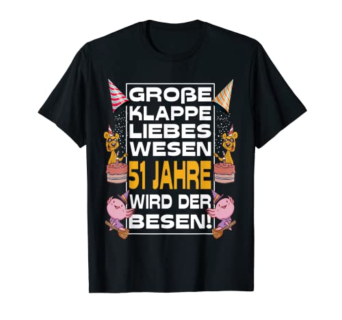 Lustiges 51 Jahre Geburtstagsshirt Geburtstag Frauen T-Shirt von Geburtstagsgeschenke & Outfits for Birthday