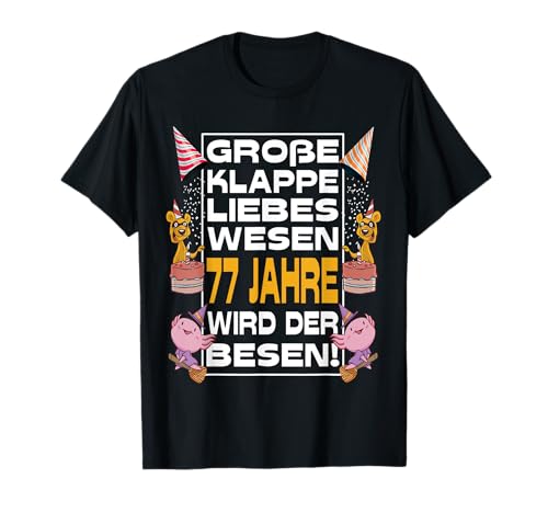 Lustiges 77 Jahre Geburtstagsshirt Geburtstag Frauen T-Shirt von Geburtstagsgeschenke & Outfits for Birthday