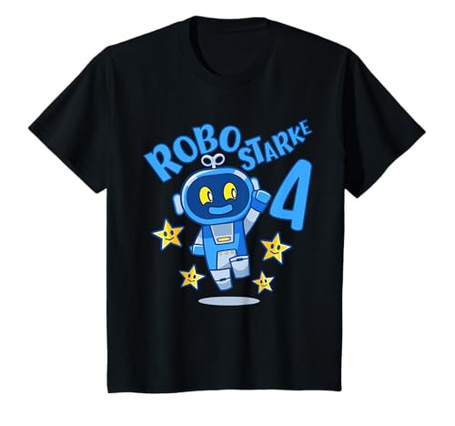 Kinder Roboter Geburtstagsshirt 4 Jahre Junge 4 Geburtstag T-Shirt Kinder Roboter Geburtstagsshirt 4 Jahre Junge 4 Geburtstag T-Shirt von Geburtstagsgeschenkidee für 4 jährige Jungen Shirt
