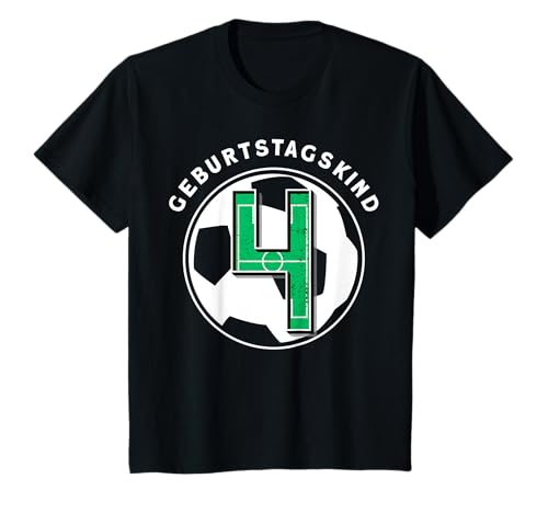 Kinder Fussball Geburtstagsshirt 4 Jahre 4. Geburtstag T-Shirt Kinder Fussball Geburtstagsshirt 4 Jahre 4. Geburtstag T-Shirt von Geburtstagshirt für 4 Jahre Mädchen und Jungen