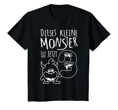 Kinder Dieses kleine Monster ist jetzt 3, Dritter Kindergeburtstag T-Shirt Kinder Dieses kleine Monster ist jetzt 3, Dritter Kindergeburtstag T-Shirt von Geburtstagskind Kindergeburtstag Jahreszahl Shirts