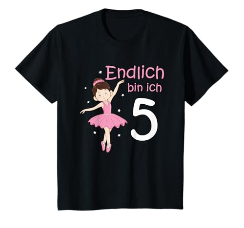 5.Geburtstag 5 Jahre Ballerina Mädchen Tutu Ballett Tanzen T-Shirt 5.Geburtstag 5 Jahre Ballerina Mädchen Tutu Ballett Tanzen T-Shirt von Geburtstagskinder & Jungen Mädchen Geschenkideen