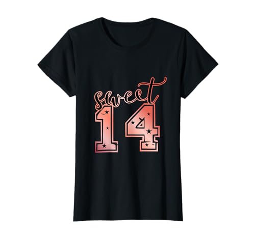 Damen 14ter Geburtstag Mädchen Geschenk zum 14. Geburtstag T-Shirt Damen 14ter Geburtstag Mädchen Geschenk zum 14. Geburtstag T-Shirt von Geburtstagsmotiv 14 Jahre Geburtstagsgeschenk