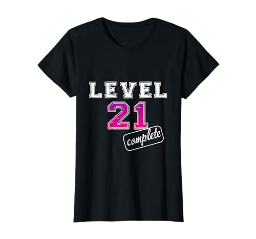 Damen 21ter Geburtstag Frauen Geschenk zum 21. Geburtstag T-Shirt Damen 21ter Geburtstag Frauen Geschenk zum 21. Geburtstag T-Shirt von Geburtstagsmotiv 21 Jahre Geburtstagsgeschenk