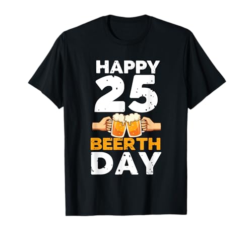 Herren 25ter Geburtstag Mann Geschenk zum 25. Geburtstag T-Shirt von Geburtstagsmotiv 25 Jahre Geburtstagsgeschenk