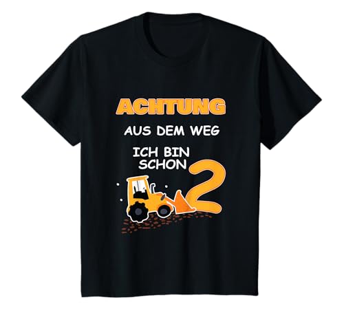 Ich bin schon 2.Jahre Kinder Geburtstag Bagger Baustelle T-Shirt Ich bin schon 2.Jahre Kinder Geburtstag Bagger Baustelle T-Shirt von Geburtstagsoutfits für Jungen und Mädchen
