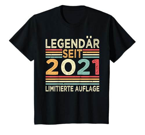 4. Geburtstag Legendär Seit 2021 Junge Mädchen 4 Jahre alt T-Shirt 4. Geburtstag Legendär Seit 2021 Junge Mädchen 4 Jahre alt T-Shirt von Geburtstagsparty Vintage Retro Limitierte Auflage