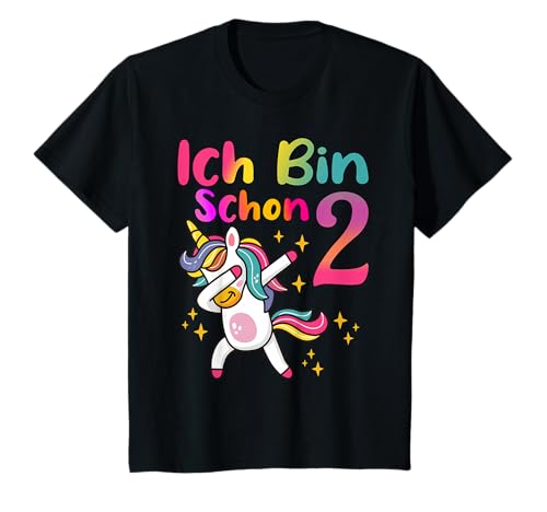 2. Geburtstag Mädchen Einhorn 2 Jahre alt Geburtstag T-Shirt 2. Geburtstag Mädchen Einhorn 2 Jahre alt Geburtstag T-Shirt von Geburtstagsparty für Mädchen Ich Bin Schon 2