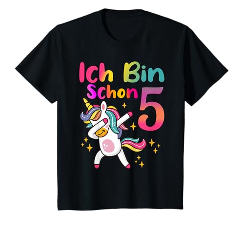 5. Geburtstag Mädchen Einhorn 5 Jahre alt Geburtstag T-Shirt 5. Geburtstag Mädchen Einhorn 5 Jahre alt Geburtstag T-Shirt von Geburtstagsparty für Mädchen Ich Bin Schon 5